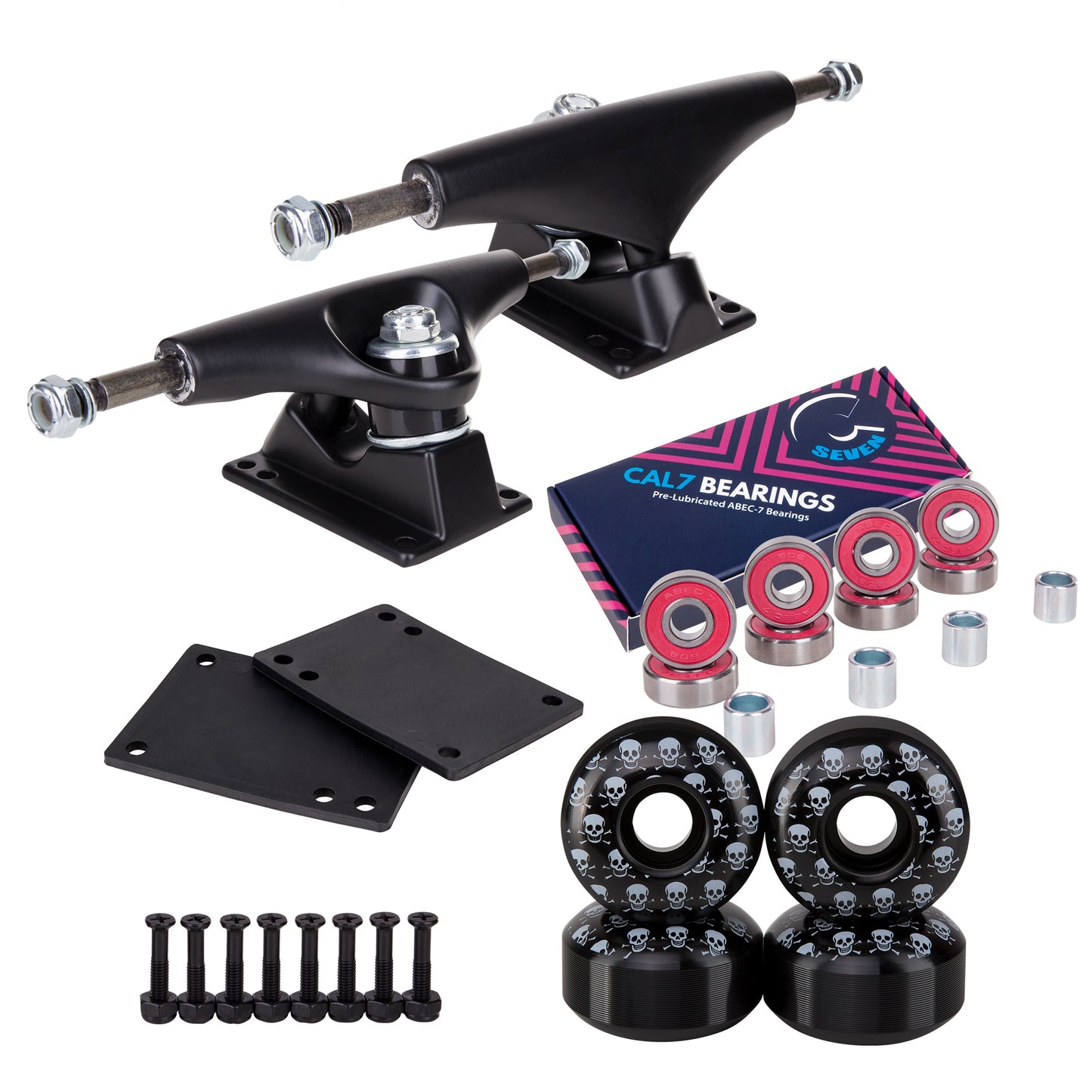 Skateboard Setup Combo | Black Trucks & 99A Wheels