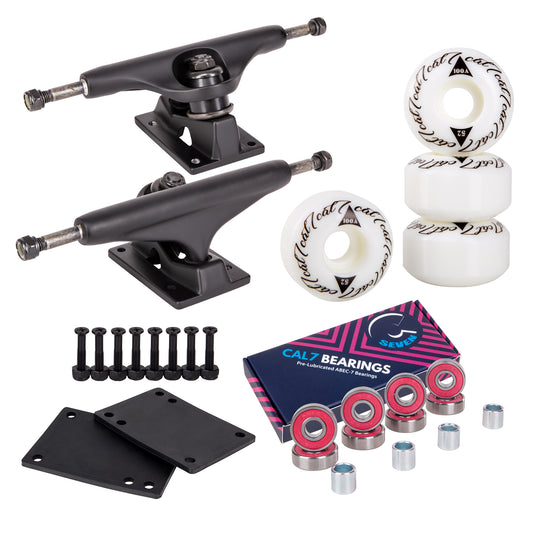 Skateboard Setup Combo | Black Trucks & 100A Wheels