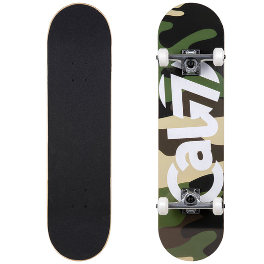 Cal 7 Complete 7.5/7.75/8-Inch Skateboard Brigadier with Camouflage Graphic