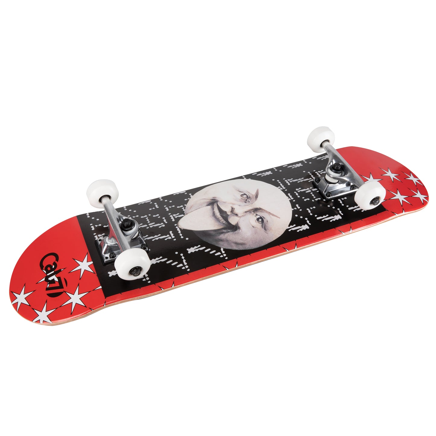 Cal 7 complete 8.0 inch Dogma skateboard with black and red graphics