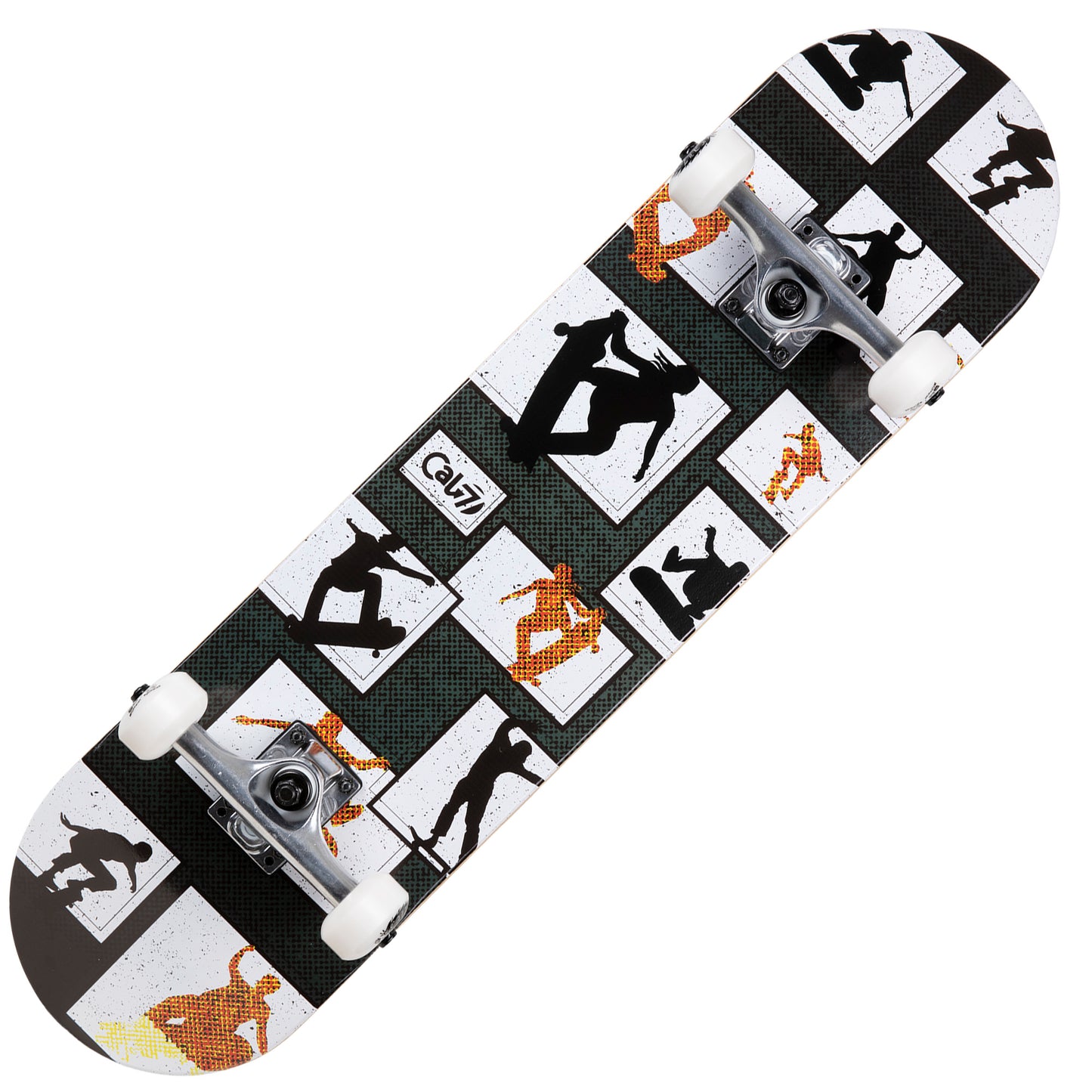 Cal 7 Complete 7.5/7.75/8-Inch Skateboard Panel with Skateboarding Graphic Design