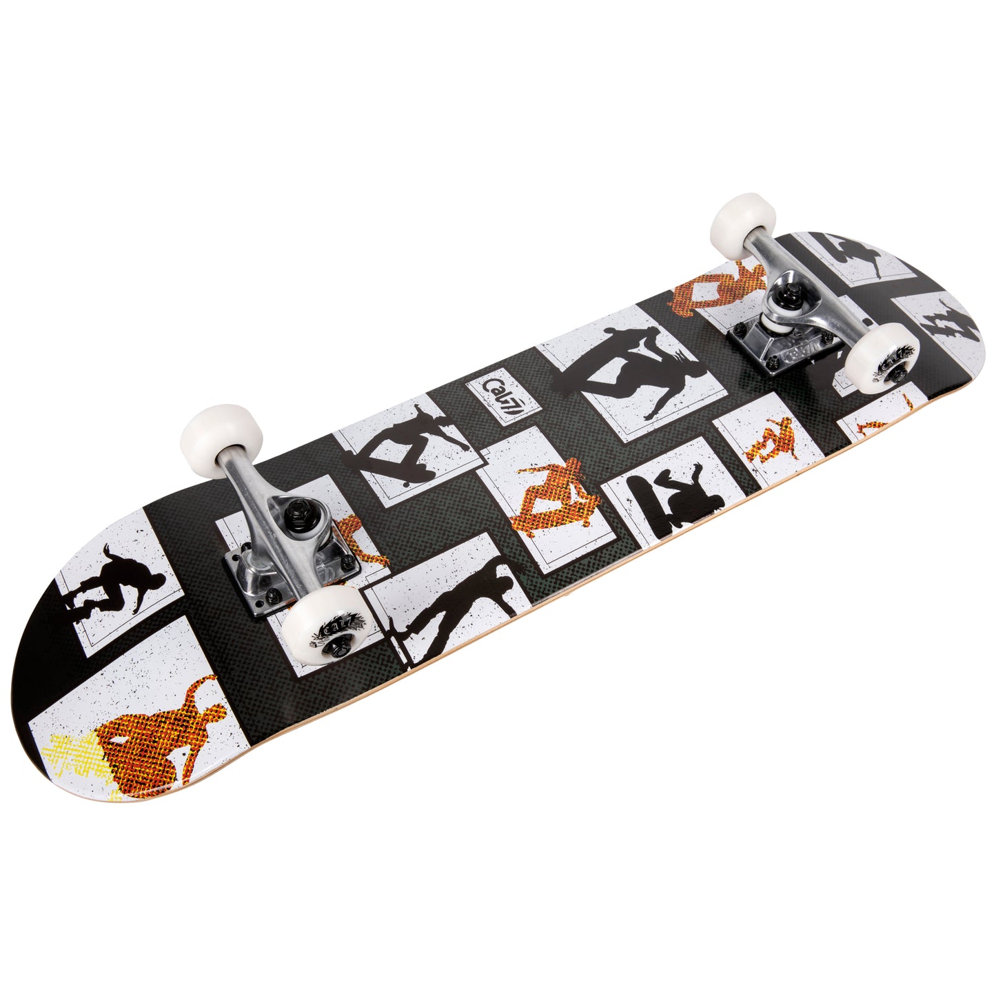 Cal 7 Complete 7.5/7.75/8-Inch Skateboard Panel with Skateboarding Graphic Design