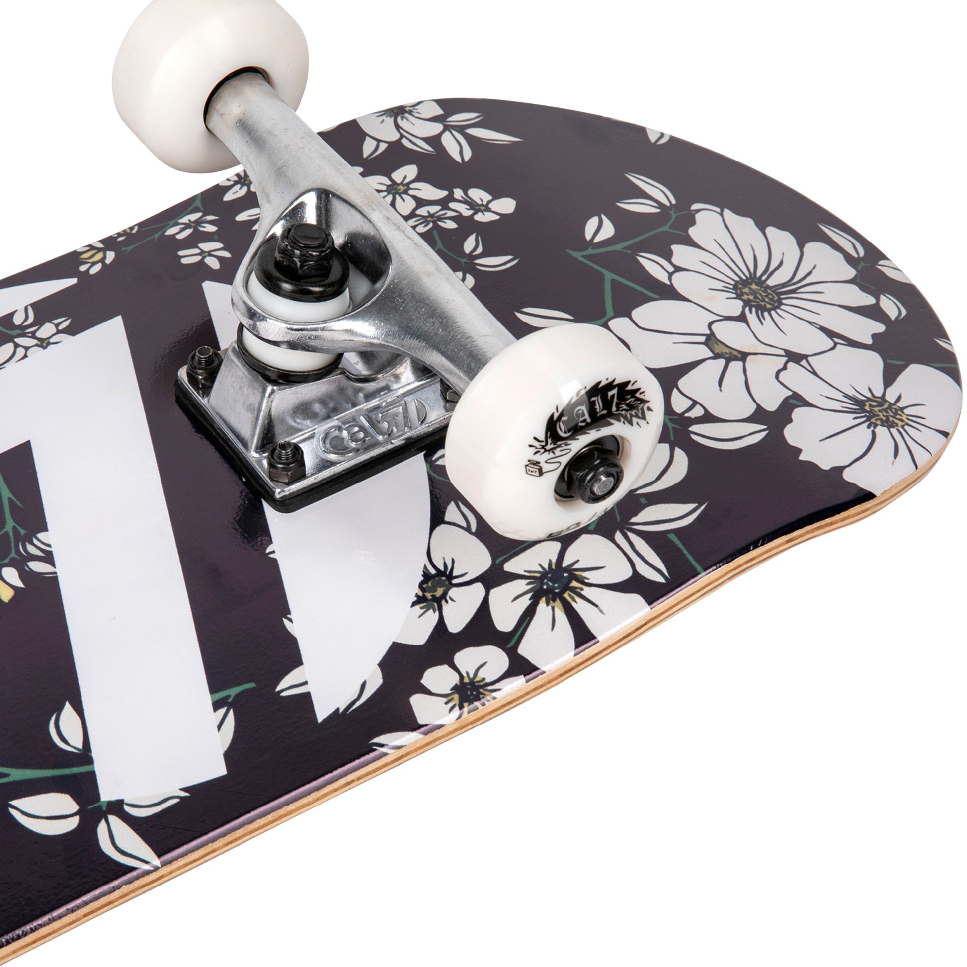 Cal 7 Complete 7.5/7.75/8-Inch Skateboard Petal with Logo and Floral Vine Graphic