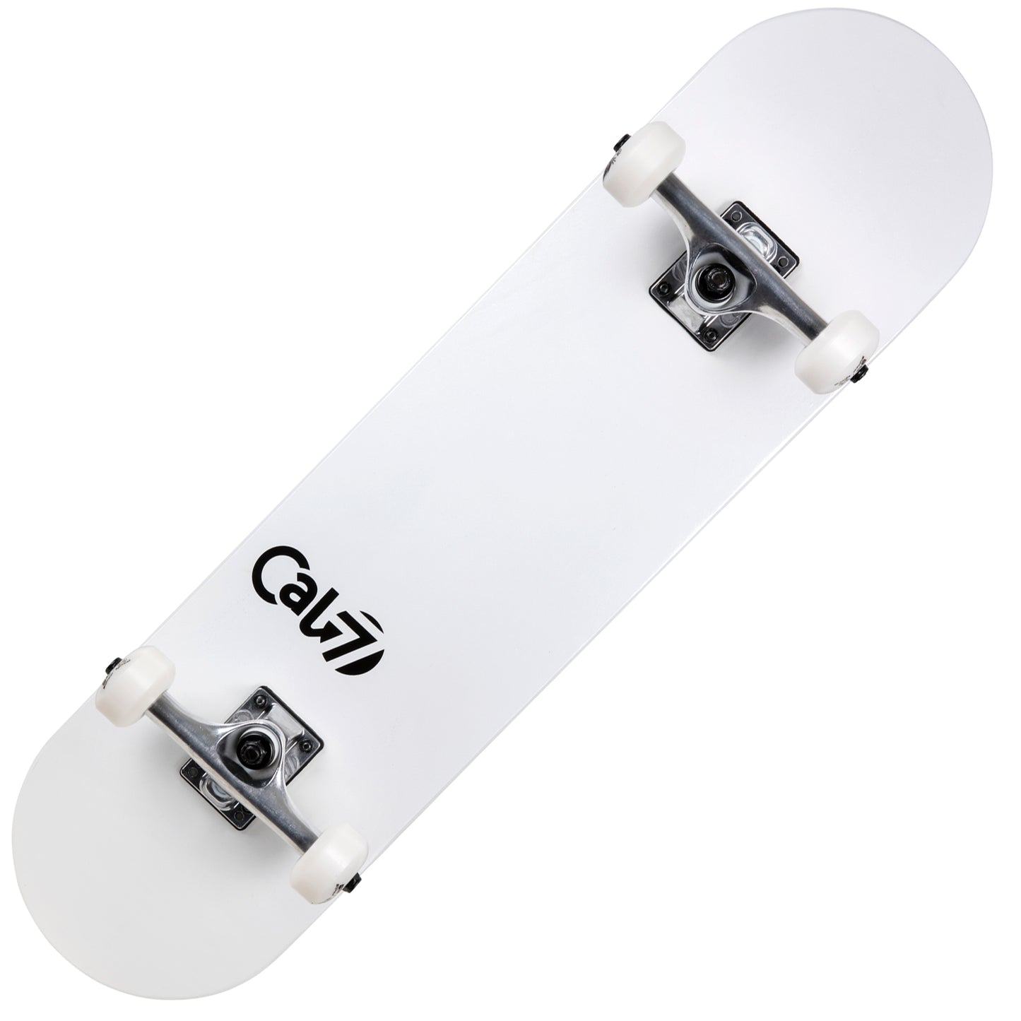Cal 7 Complete 7.5/7.75/8-Inch Skateboard Yin with Logo, White Deck, Pink and Blue Accents