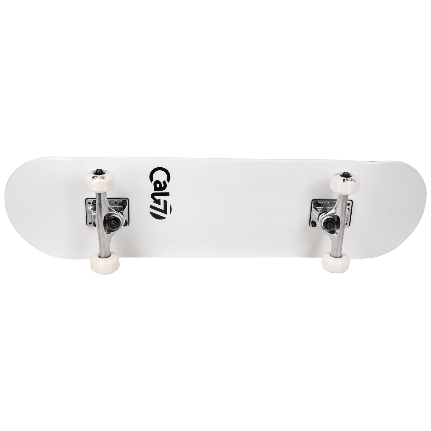 Cal 7 Complete 7.5/7.75/8-Inch Skateboard Yin with Logo, White Deck, Pink and Blue Accents