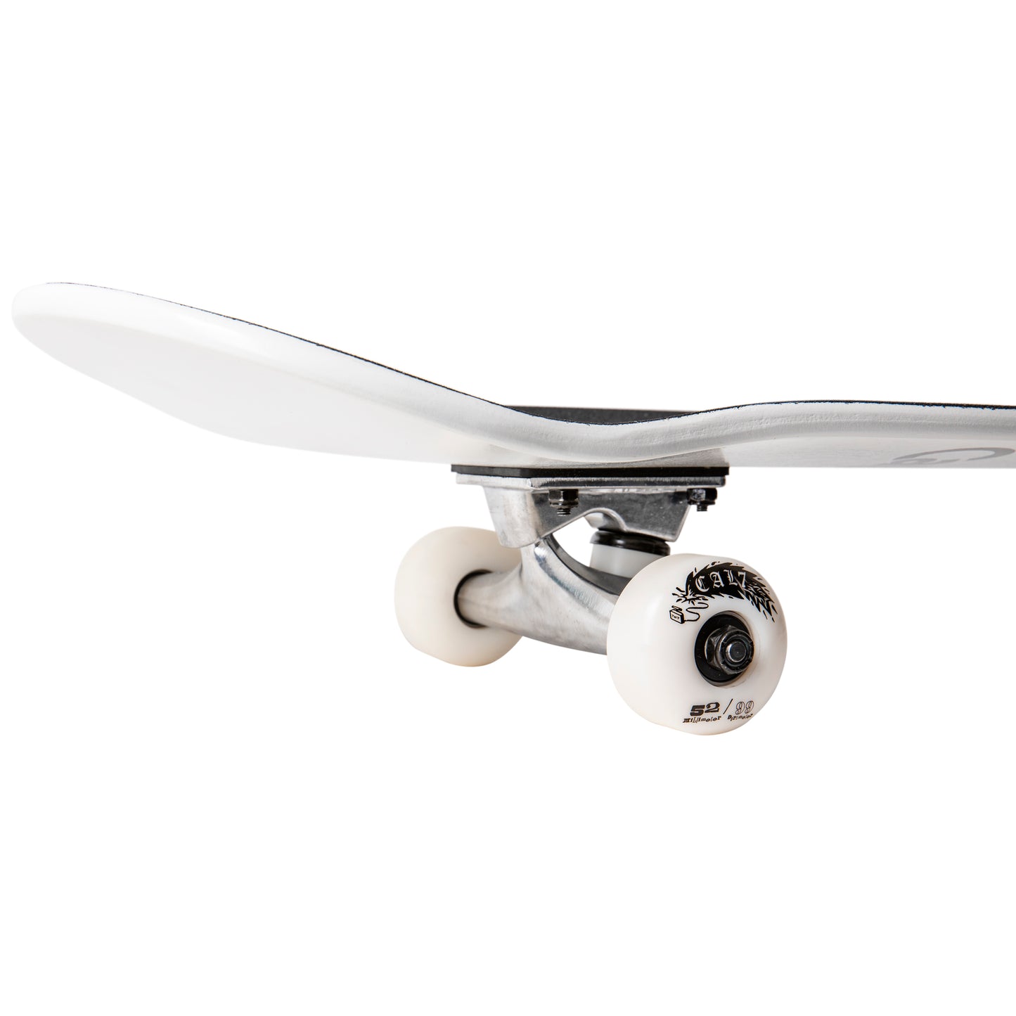 Cal 7 Complete 7.5/7.75/8-Inch Skateboard Yin with Logo, White Deck, Pink and Blue Accents