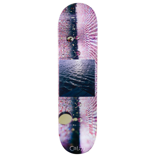 cold pressed cal 7 skateboard deck with water graphics