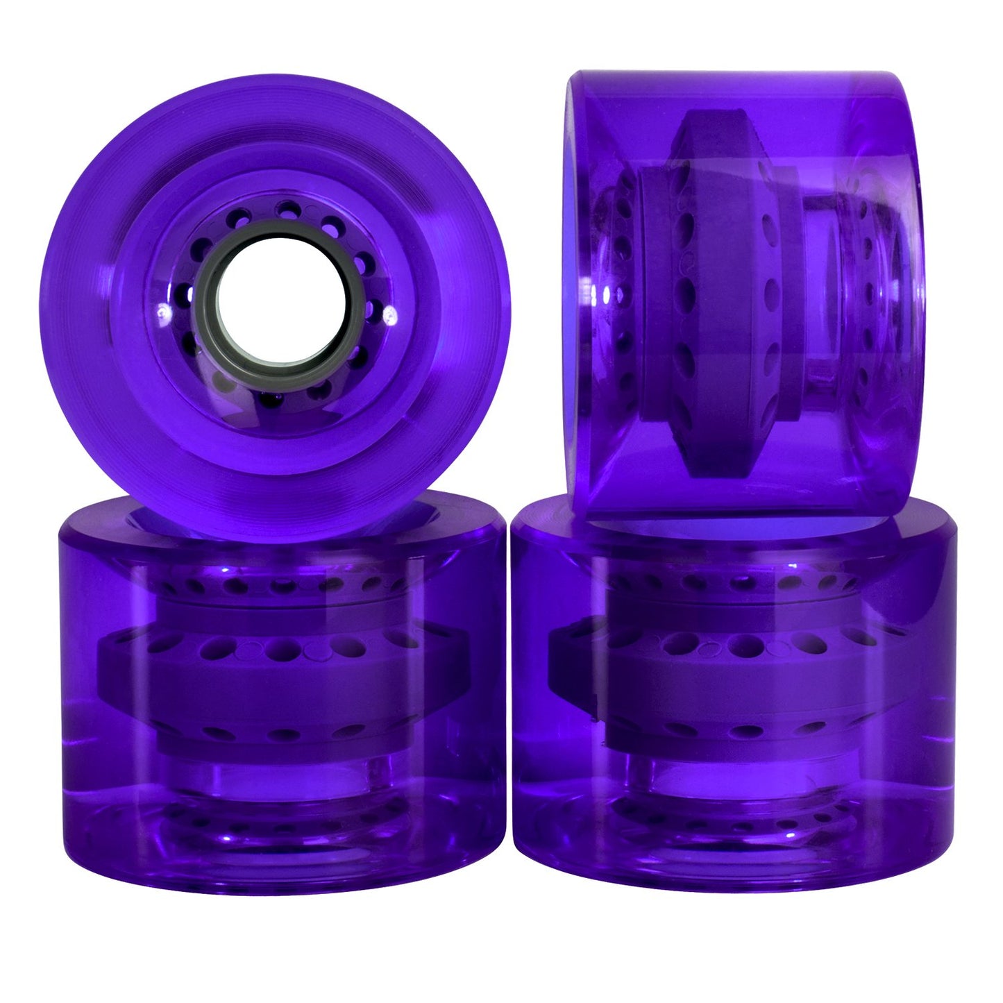 60x44 83A Polyurethane Skateboard Transparent Wheels
