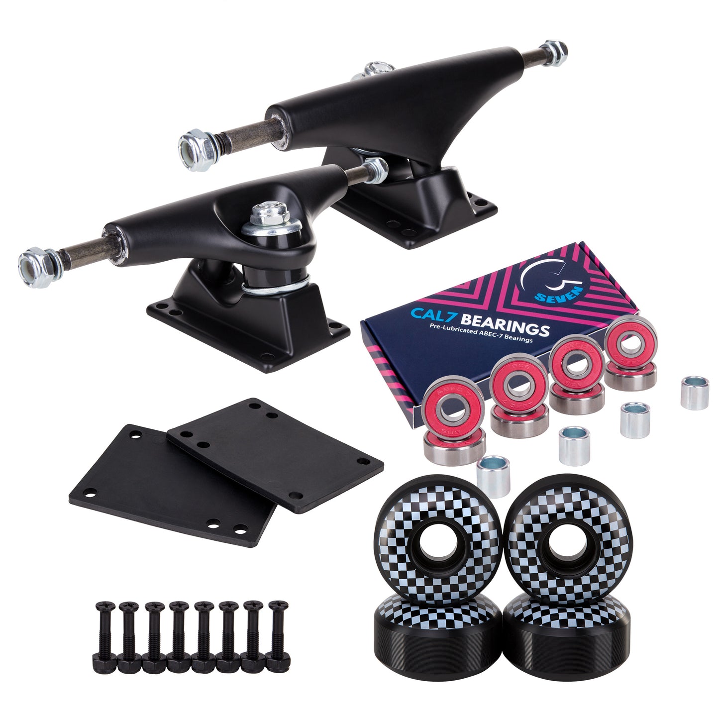 Skateboard Setup Combo | Black Trucks & 99A Wheels