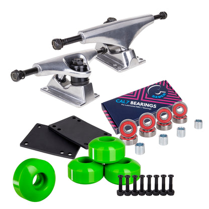 Skateboard Setup Combo | Silver Trucks & 99A Wheels