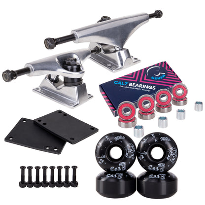 Skateboard Setup Combo | Silver Trucks & 100A Wheels