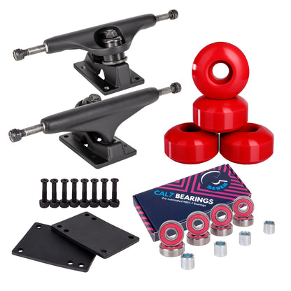 Skateboard Setup Combo | Matte Black Trucks & 99A Wheels