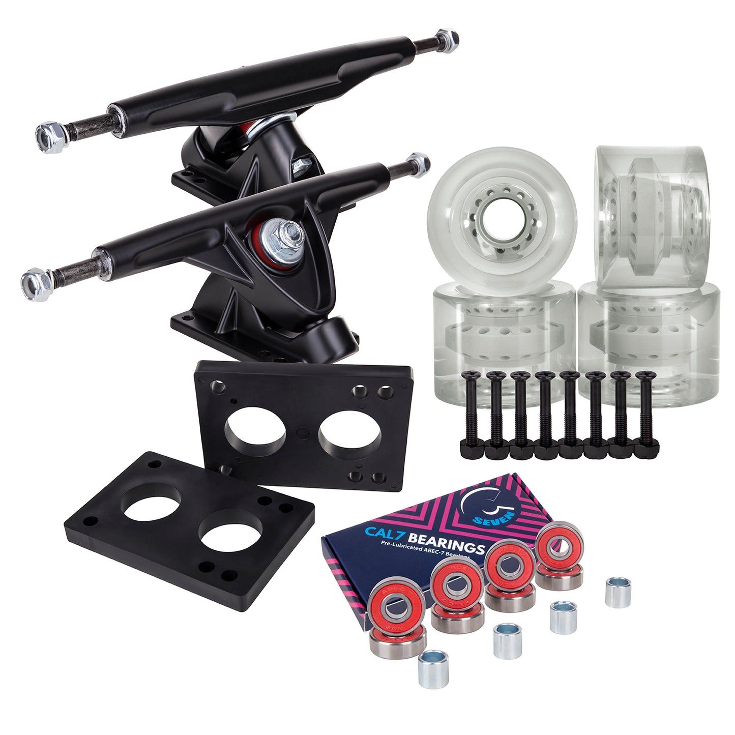Longboard Setup Combo | Black Trucks & 78A Wheels