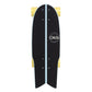 Cal 7 Glory 22” Fishtail Mini Cruiser in soft yellow and light blue, 65mm 80A yellow wheels, blue 4.5-inch trucks