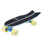 Cal 7 Glory 22” Fishtail Mini Cruiser in soft yellow and light blue, 65mm 80A yellow wheels, blue 4.5-inch trucks