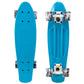 Cal 7 Oceanic 22.5” Mini Cruiser with Swirl Wheels -featuring a muted blue plastic deck, 78A black and white wheels. 