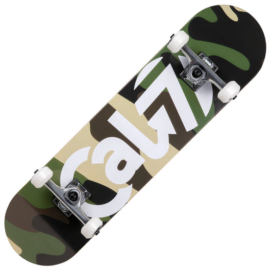 Cal 7 Complete 7.5/7.75/8-Inch Skateboard Brigadier with Camouflage Graphic 