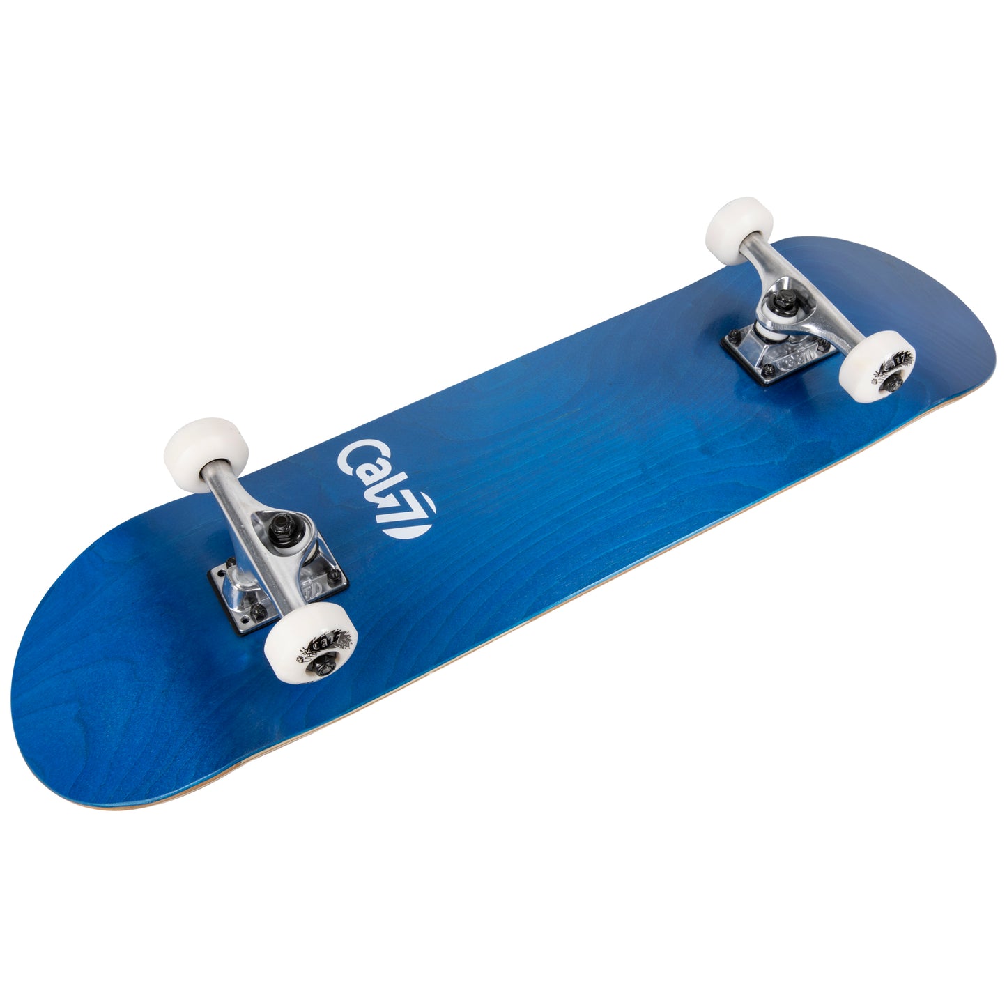 Cal 7 Complete 7.5/7.75/8-Inch Skateboard Current with Logo and Blue Stain