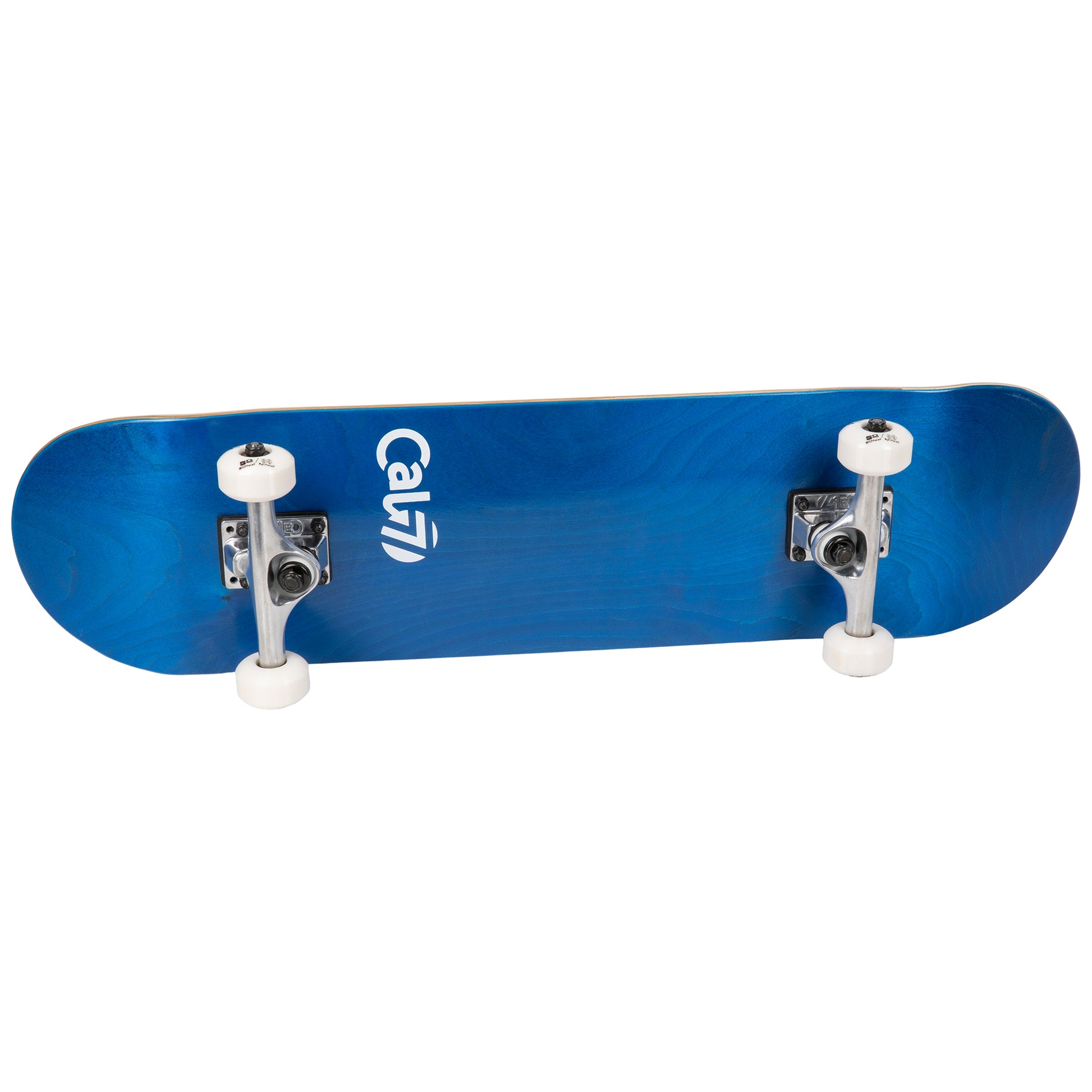 Cal 7 Complete 7.5/7.75/8-Inch Skateboard Current with Logo and Blue Stain