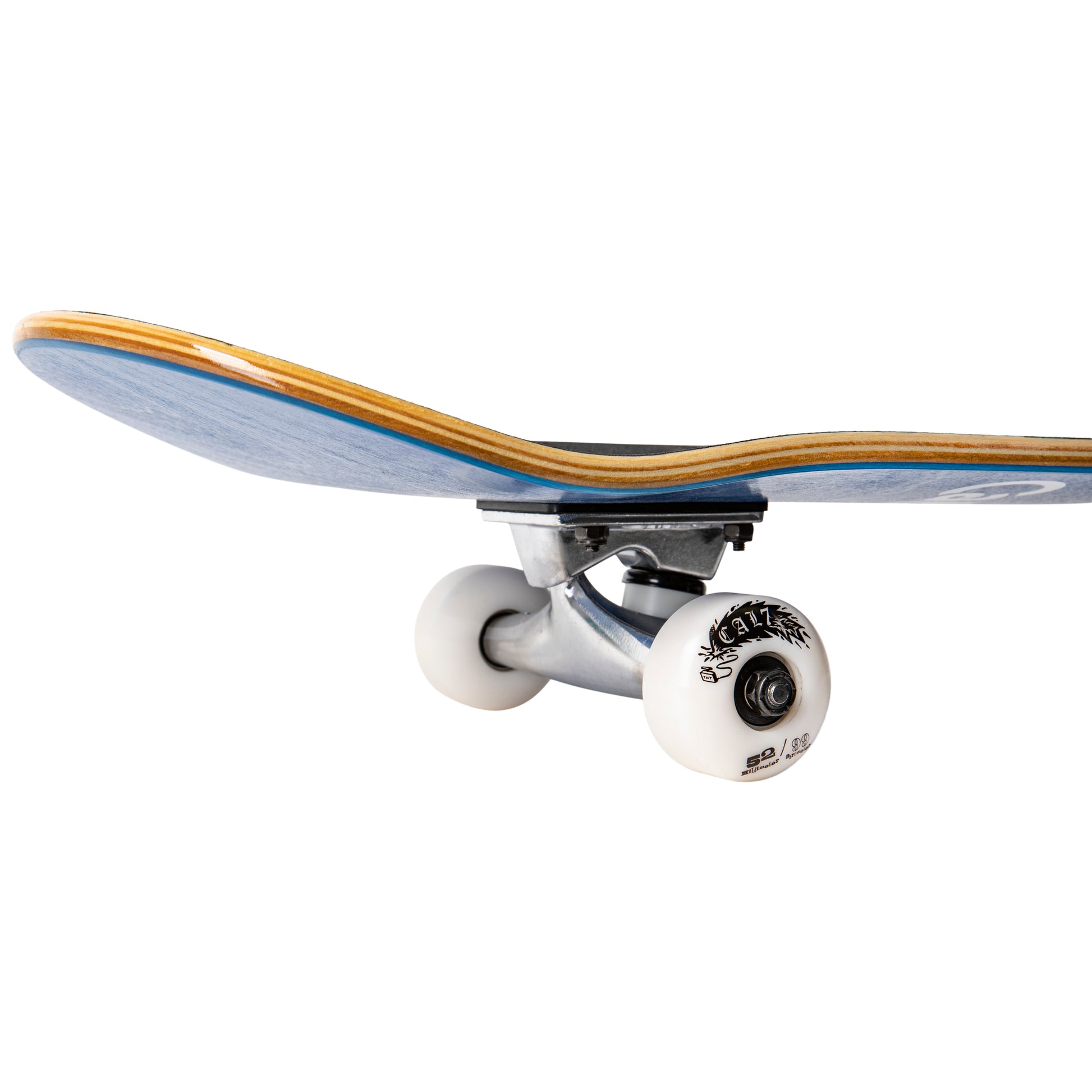 Cal 7 Complete 7.5/7.75/8-Inch Skateboard Current with Logo and Blue Stain