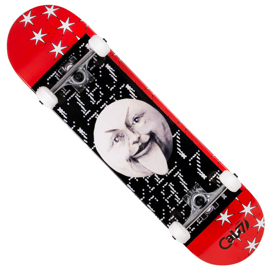 Cal 7 complete 8.0 inch Dogma skateboard with black and red graphics