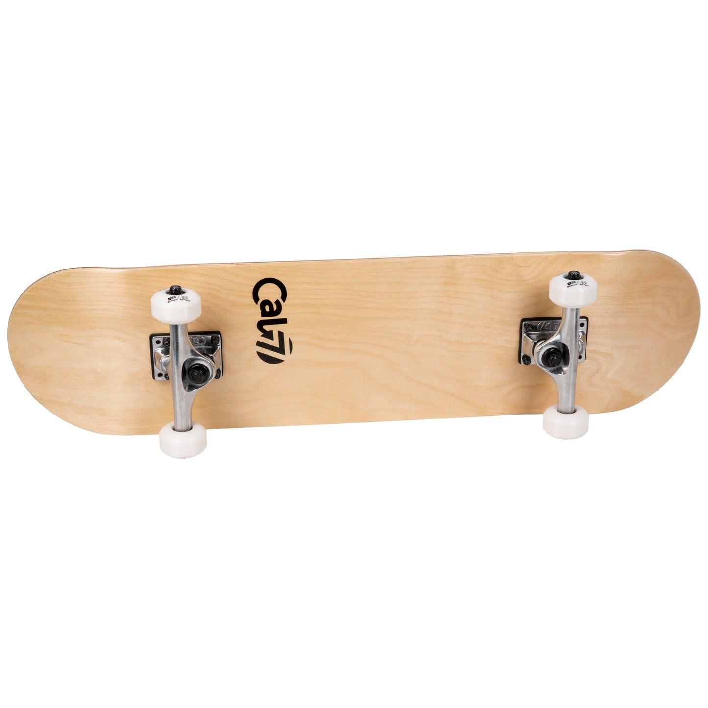 Cal 7 Complete 7.5/7.75/8-Inch Skateboard Grain with Logo and Natural Stain
