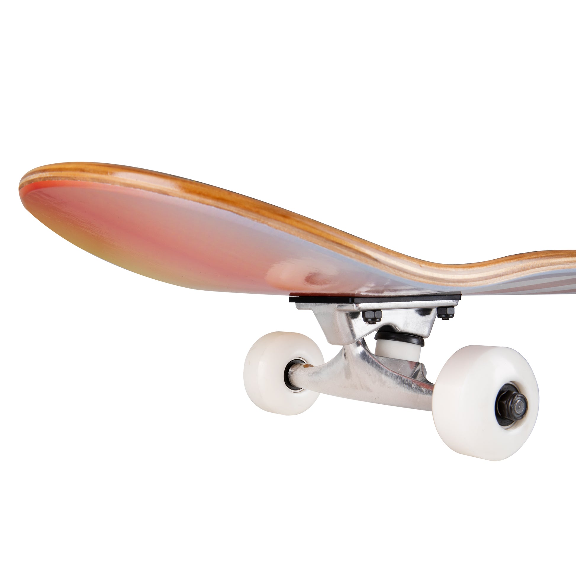 Cal 7 complete 8-inch skateboard with blue, red and yellow Nova graphic