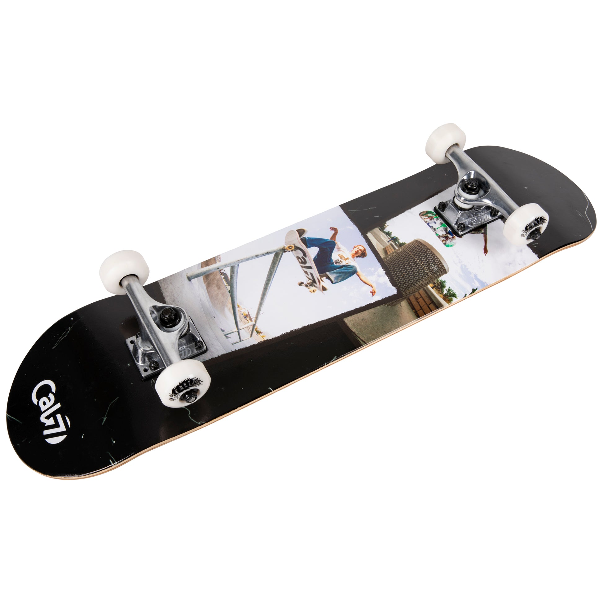 Cal 7 Complete 7.5/7.75/8-Inch Skateboard Perspective with Skateboarding Photograph Design
