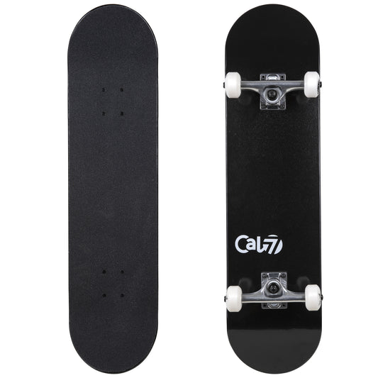 Cal 7 Complete 7.5/7.75/8-Inch Skateboard Yang with Solid White Deck