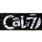 Cal 7 Heist skateboard deck with white Cal 7 logo on a black background and a shattered-glass graphic
