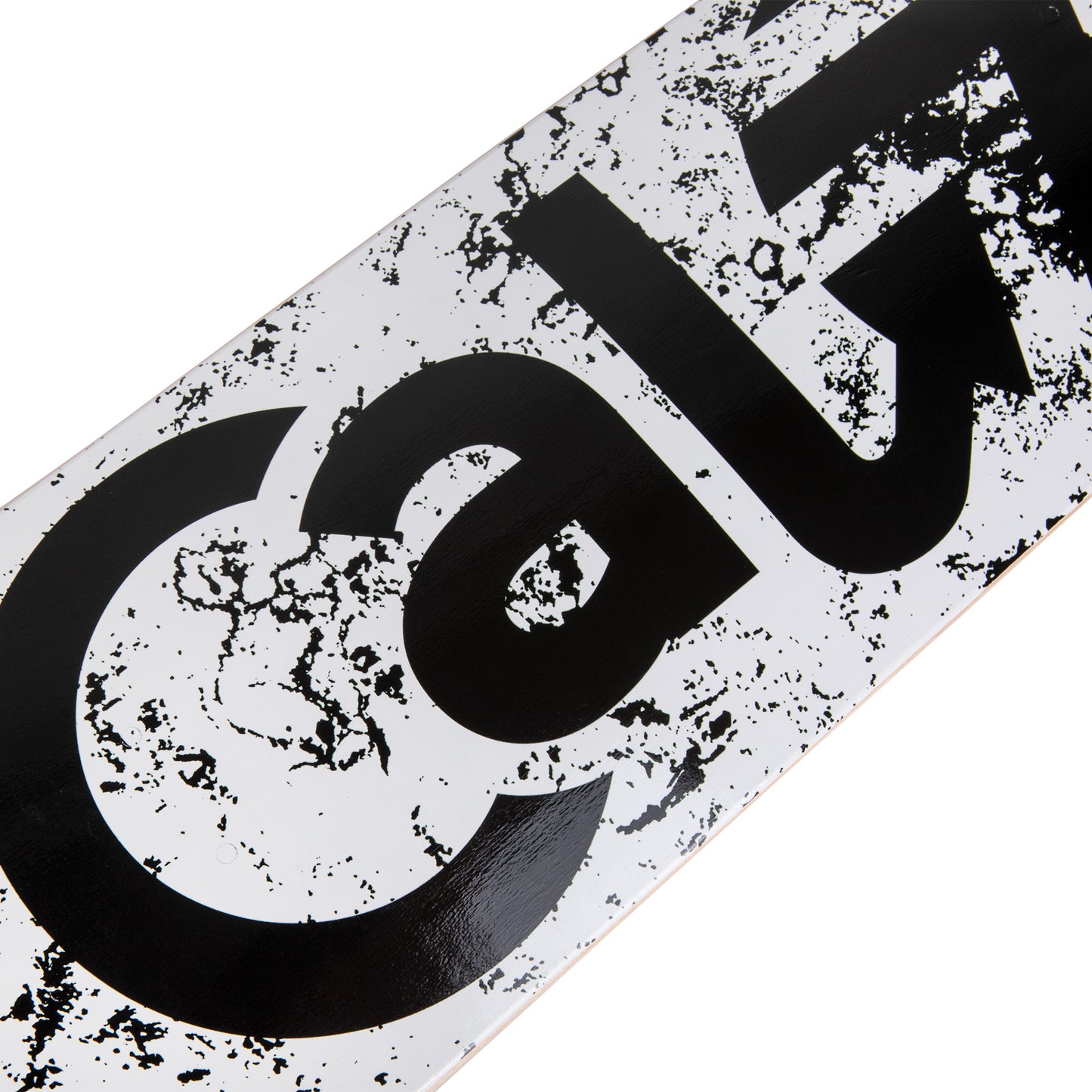 Cal 7 Abstract 8”/ 8.25”/8.5”-Inch Skateboard Deck Black and White Spray Paint Marble Effect and Logo Design