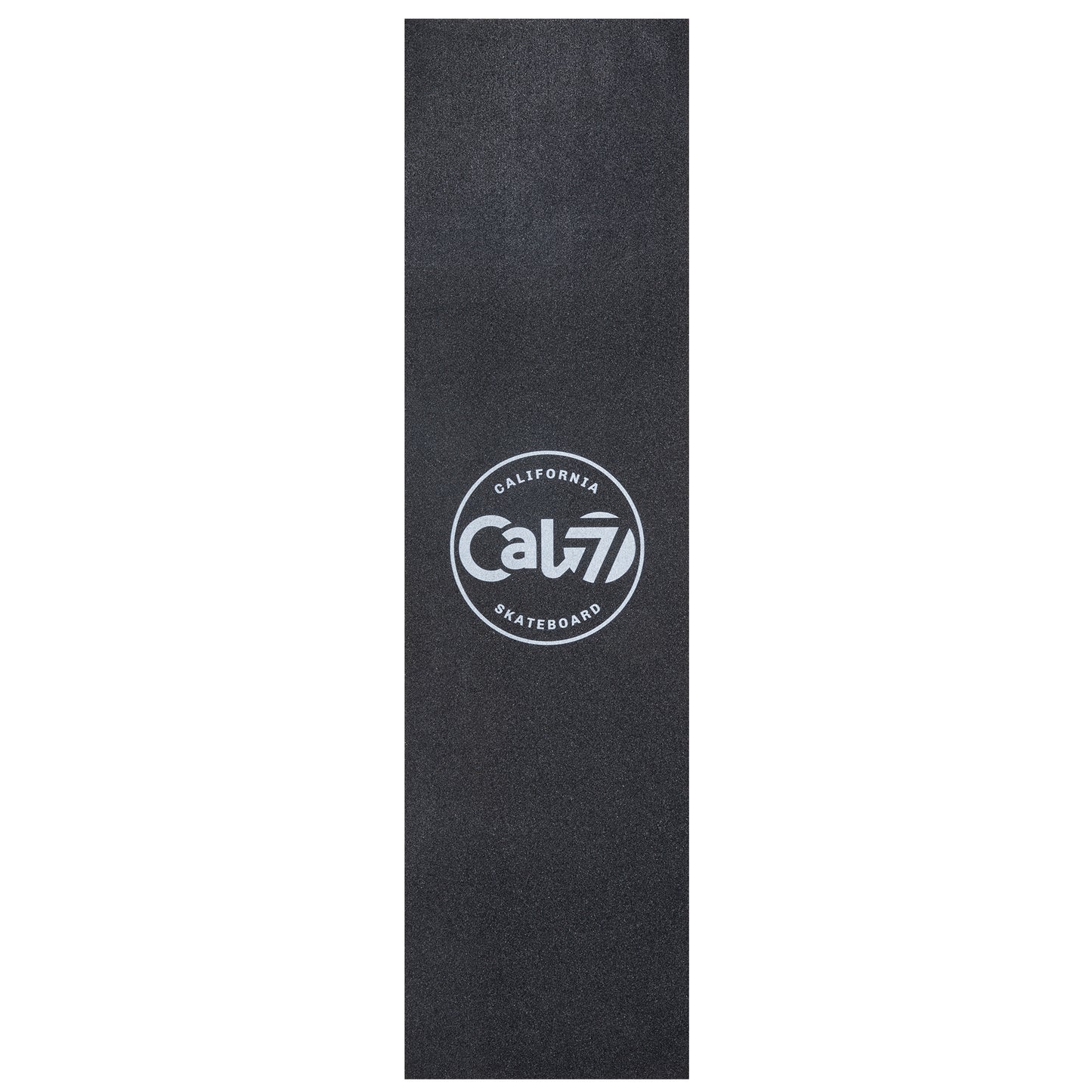Cal 7 black skateboard griptape with Acid logo
