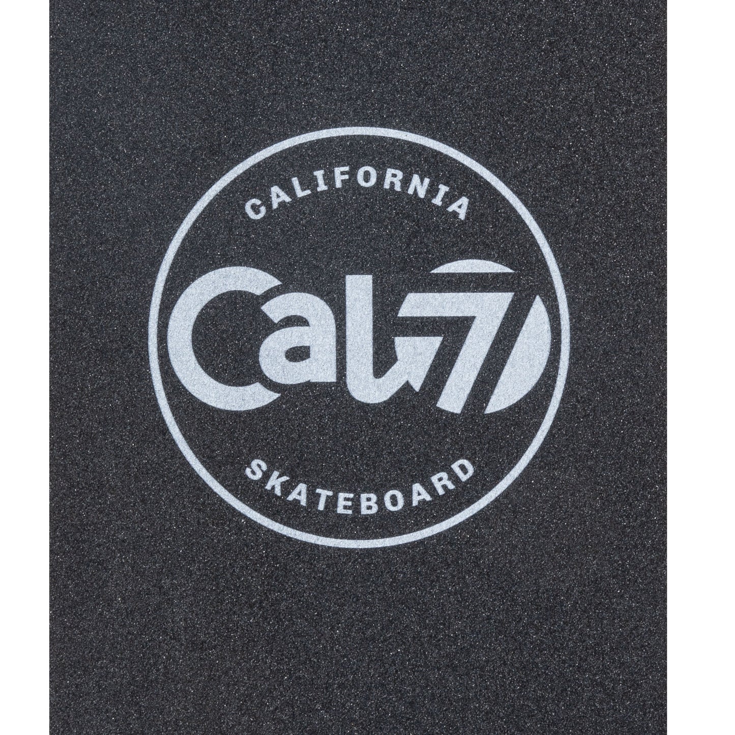 Cal 7 black skateboard griptape with Acid logo