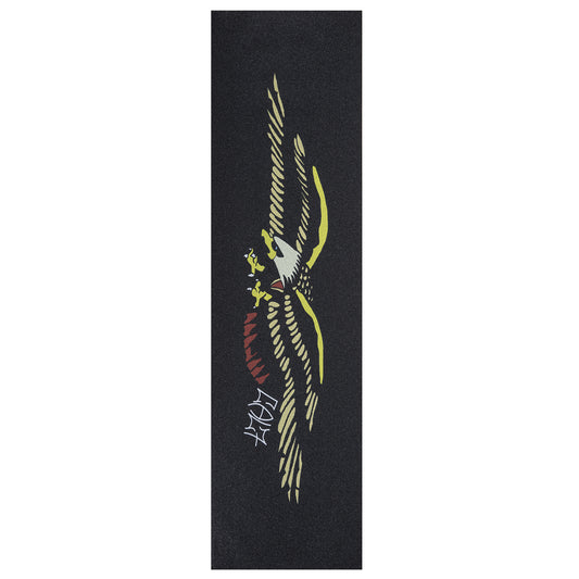 Cal 7 black skateboard griptape with eagle design