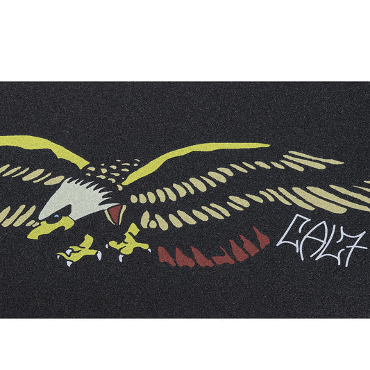 Cal 7 black skateboard griptape with eagle design