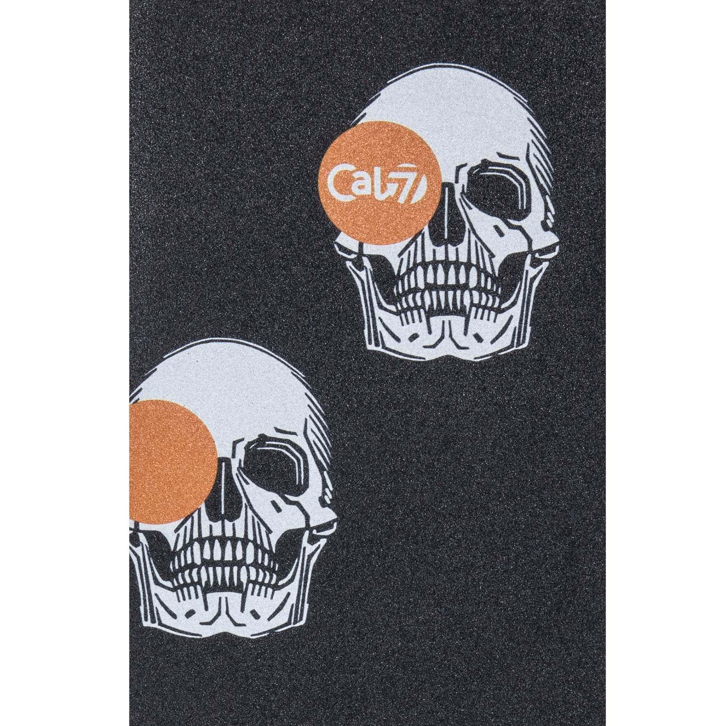Cal 7 black skateboard griptape with memento design