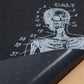 Cal 7 black skateboard griptape with skeleton design