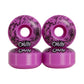 Cal 7 Frenzy 53mm 100A pink skateboard wheels with ice cream linear art design 