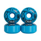 Cal 7 Frenzy 53mm 100A blue skateboard wheels with ice cream linear art design 