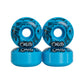 Cal 7 Frenzy 53mm 100A skateboard wheels with taco terror linear art design 