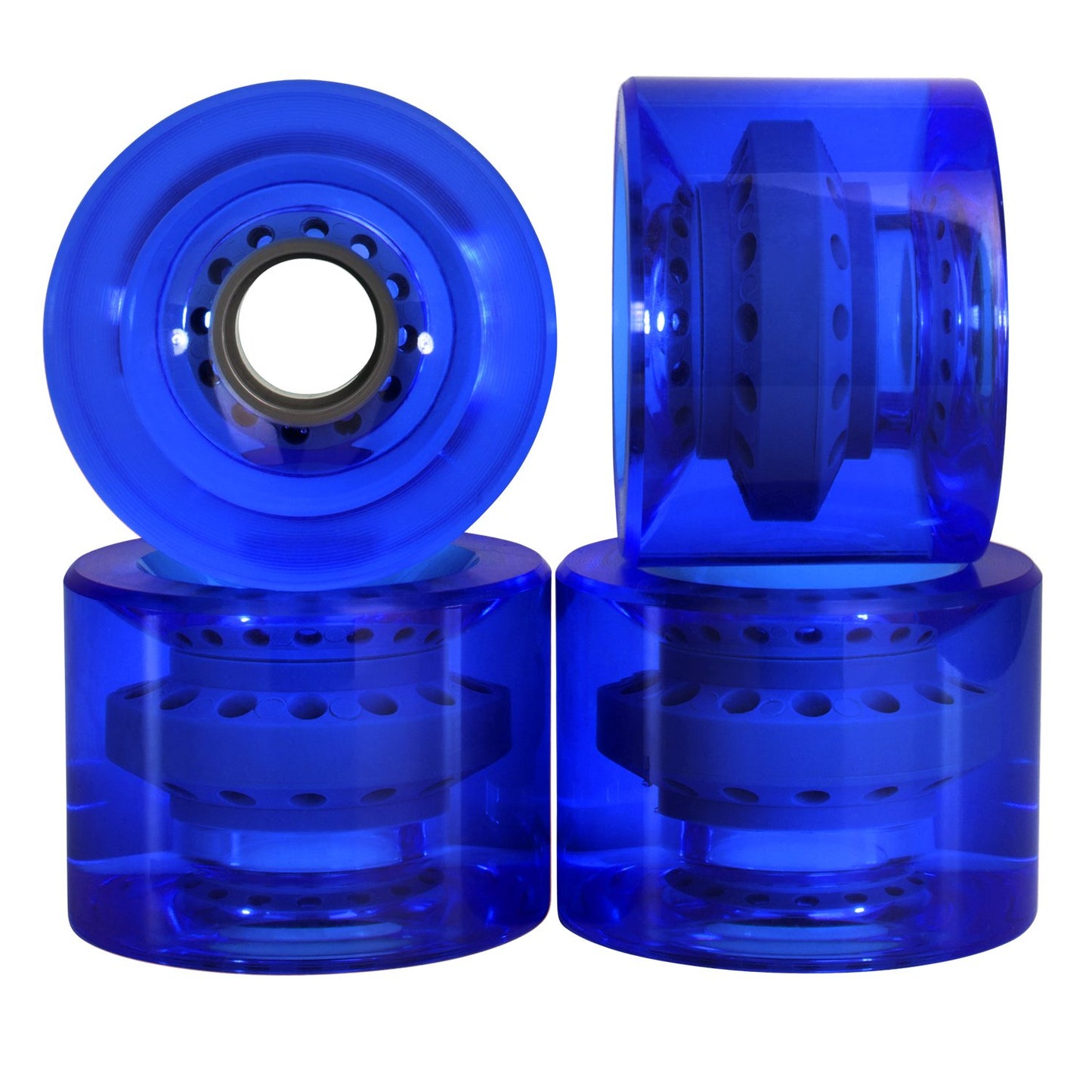 60x44 83A Polyurethane Skateboard Transparent Wheels